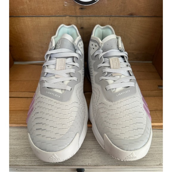 Men’s Adidas D.O.N. Issue 4 Athletic Basketball Shoes Sneakers Sz 13 Gray Purple - Picture 2 of 12